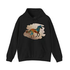 Black | Unisex | Celestial Horse Hoodie - Horse Painted with the Celestial Skies