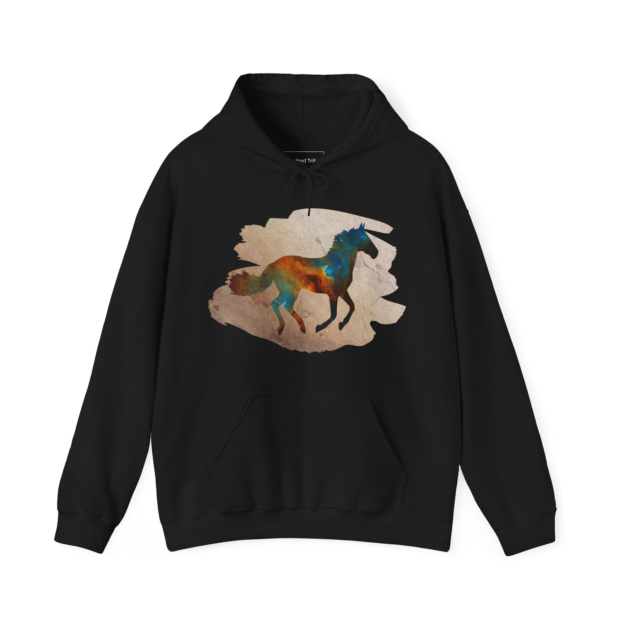 Black | Unisex | Celestial Horse Hoodie - Horse Painted with the Celestial Skies