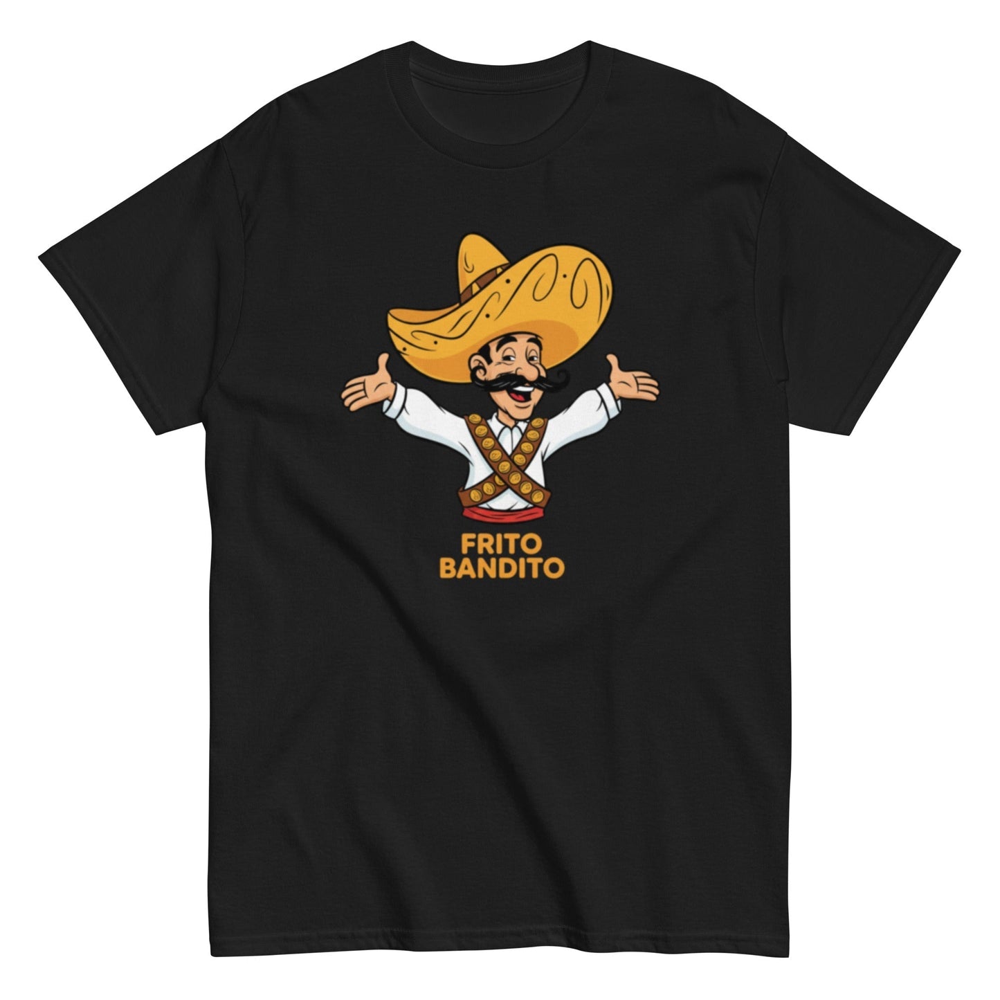 Black | Unisex | Frito Bandito T-Shirt | Retro Pop Culture Throwback Tee