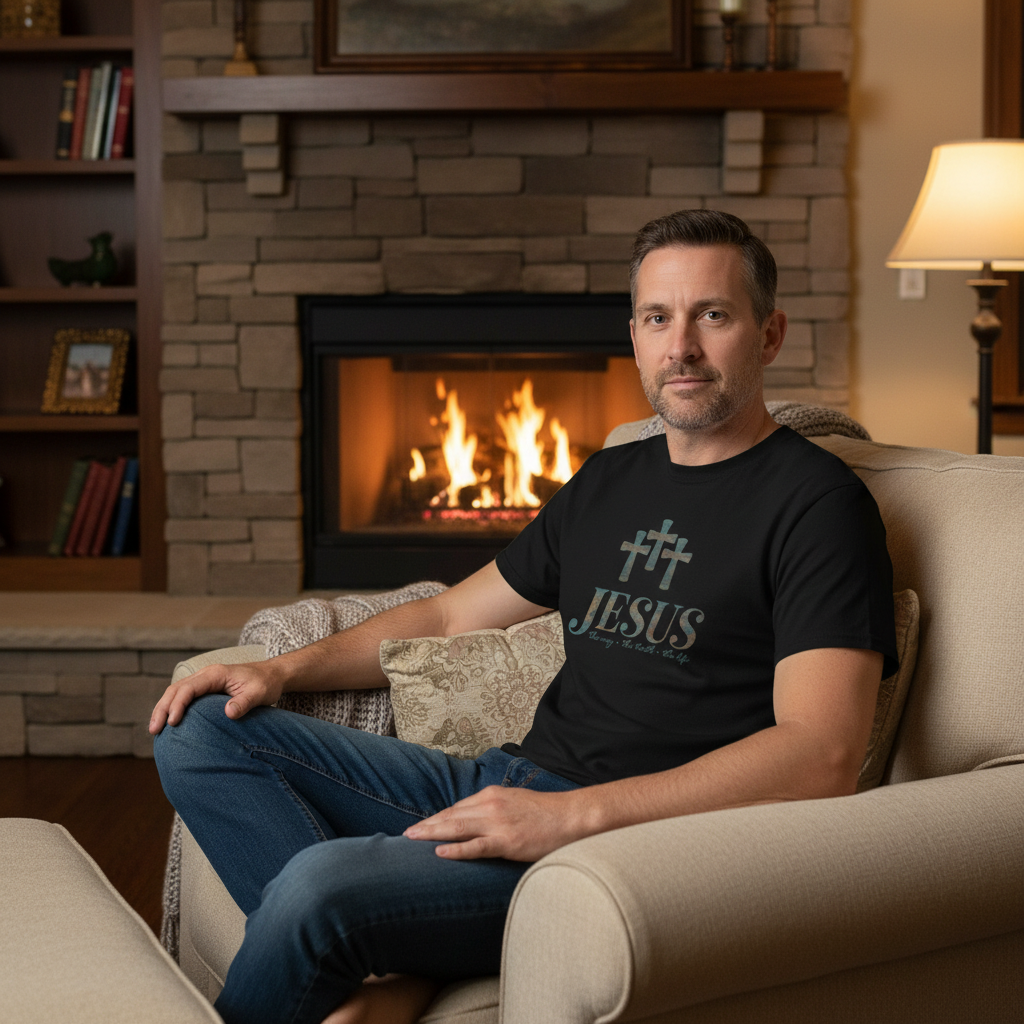 Black | Unisex | Lifestyle | Jesus The Way, The Truth, The Life T-Shirt