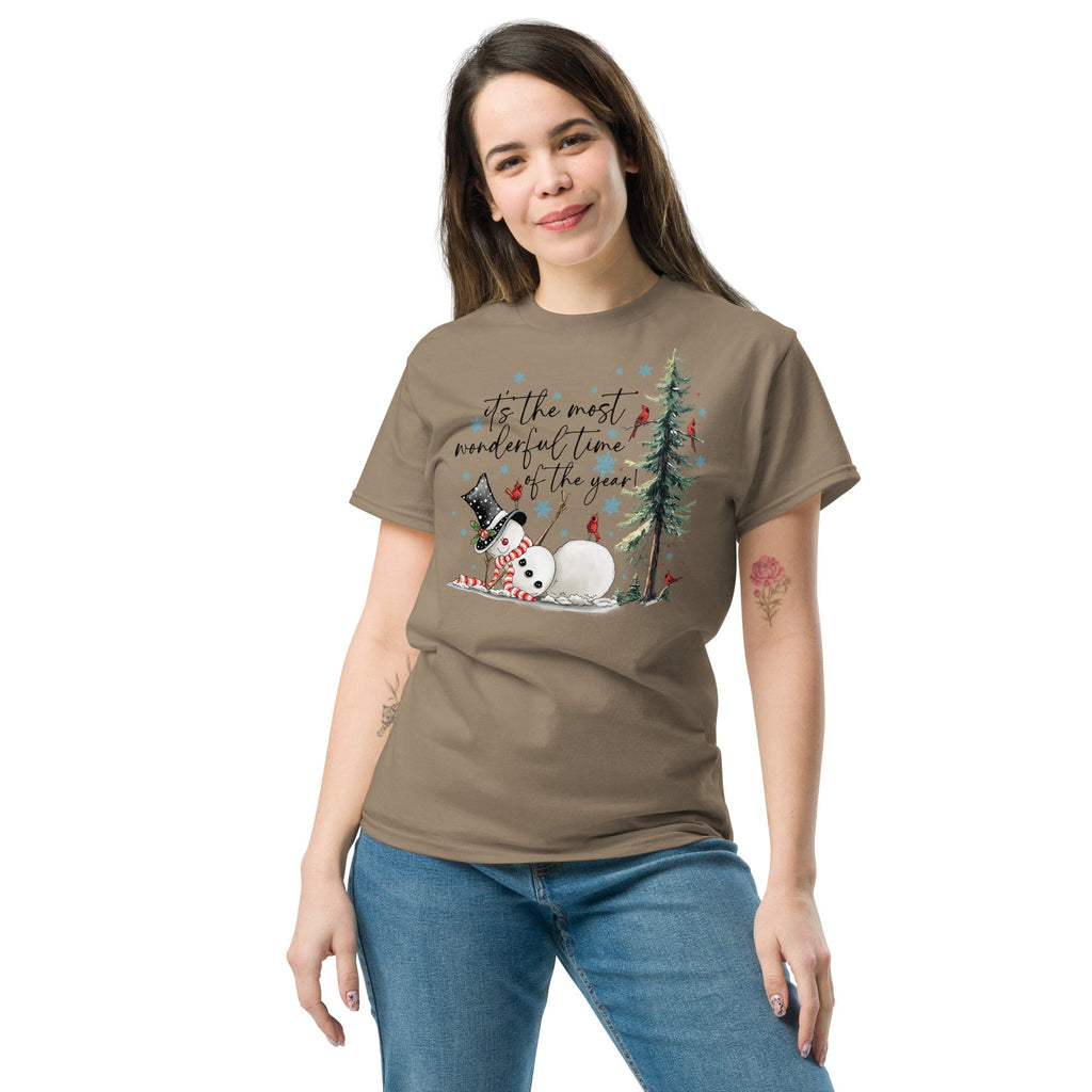 Brown Savana | Unisex | Lifestyle | Wonderful Time Snowman T-Shirt