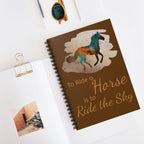 Celestial Horse Spiral Notebook | "Ride the Sky" Ruled Journal for Notes & Gifts | Lifestyle