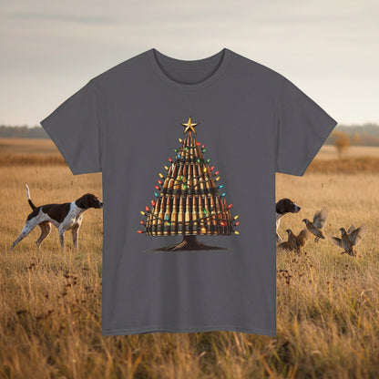 Charcoal | Unisex | Bullet Christmas Tree T-Shirt | Hunting & Holiday Humor Tee