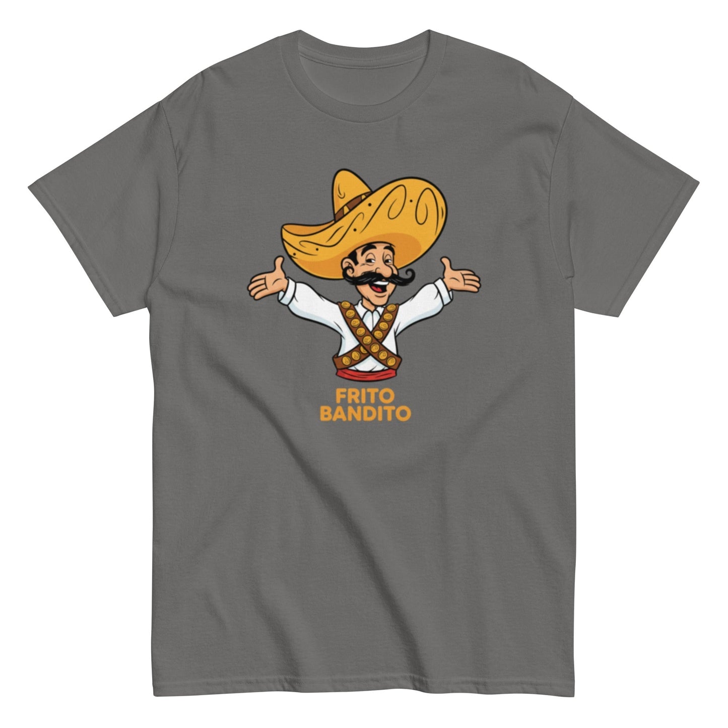 Charcoal | Unisex | Frito Bandito T-Shirt | Retro Pop Culture Throwback Tee