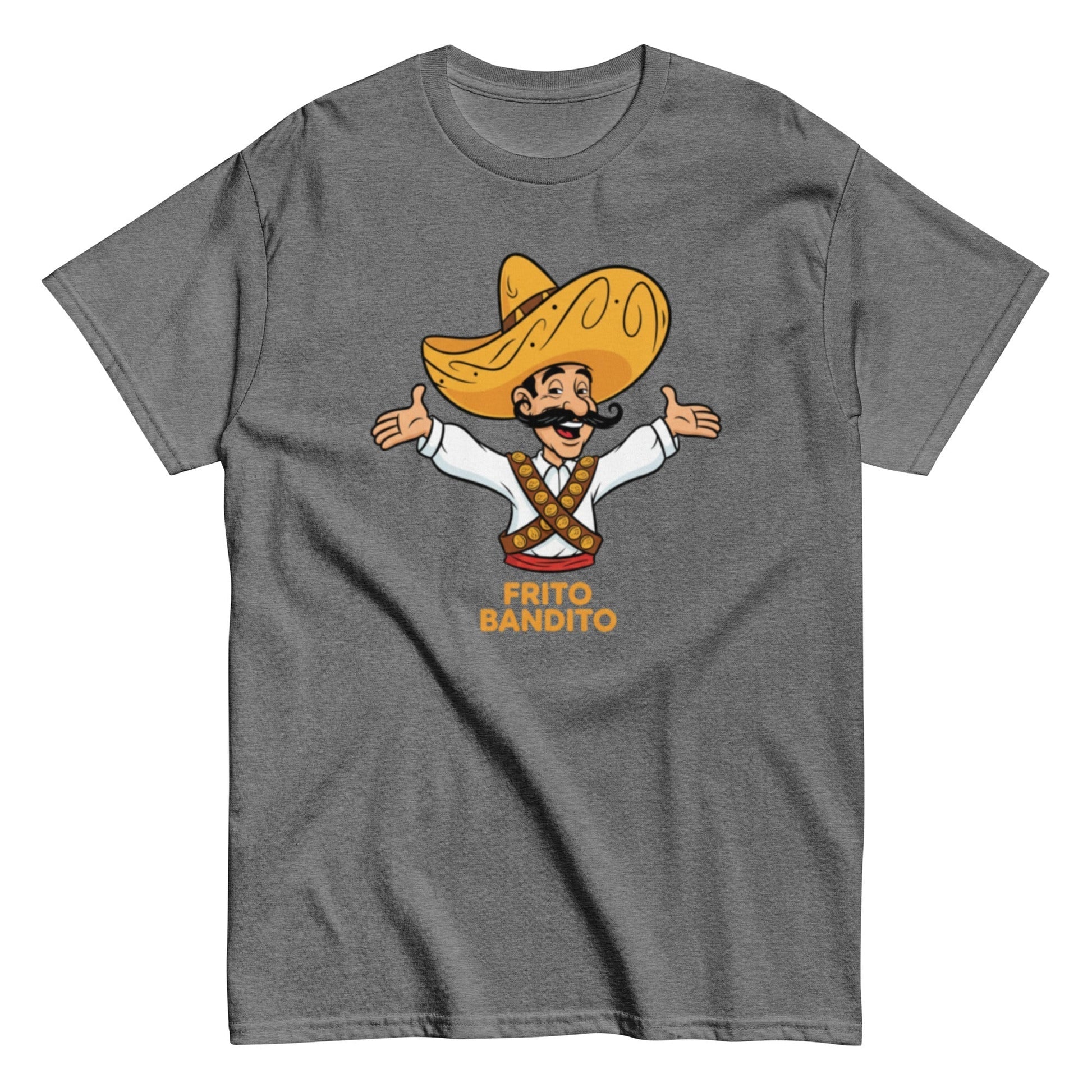 Graphite Heather | Unisex | Frito Bandito T-Shirt | Retro Pop Culture Throwback Tee