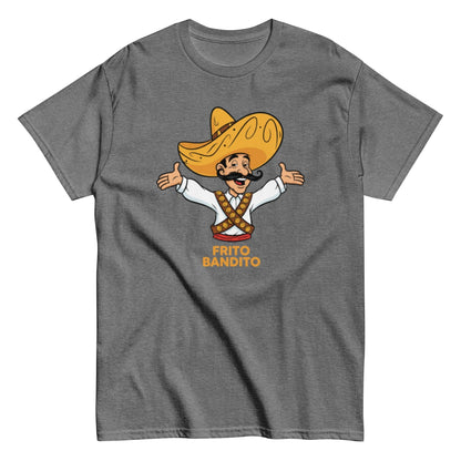 Graphite Heather | Unisex | Frito Bandito T-Shirt | Retro Pop Culture Throwback Tee