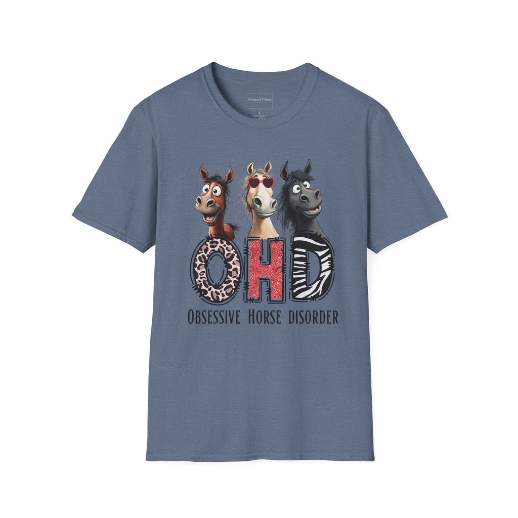 Heather Royal | Unisex | Obsessive Horse Disorder (OHD) T-Shirt — Funny Horse Lover Tee