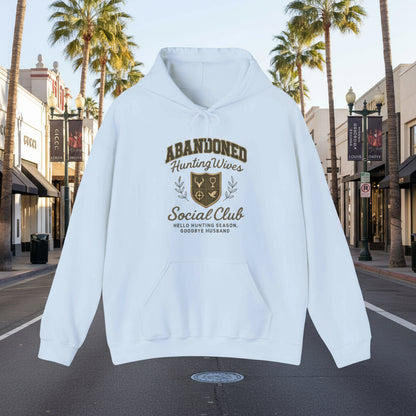 Light Blue | Unisex | Abandoned Hunting Wives Social Club Hoodie | The Official Hunting Wives Uniform