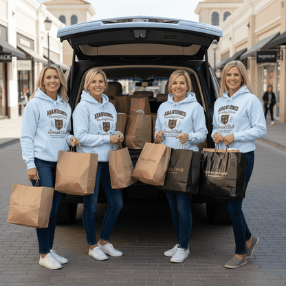 Light Blue | Unisex | Lifestyle | Abandoned Hunting Wives Social Club Hoodie | The Official Hunting Wives Uniform