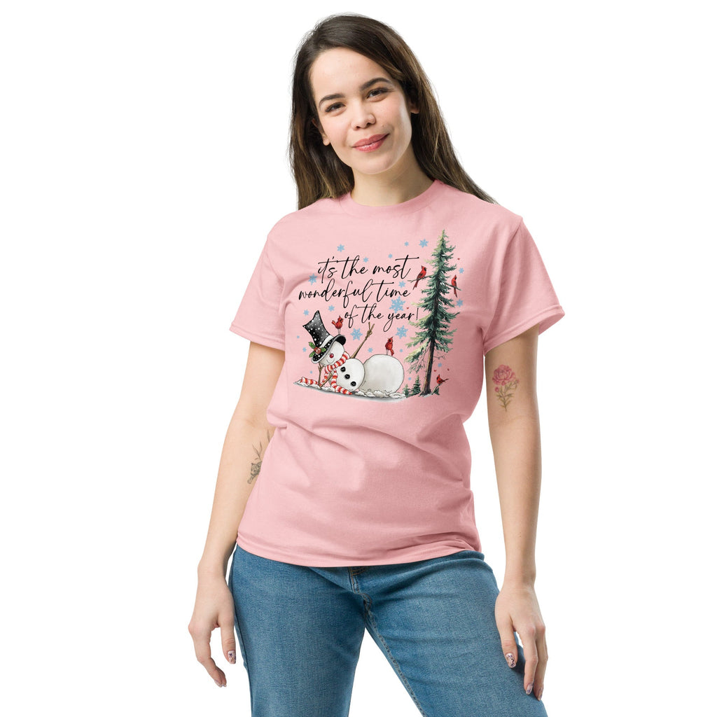 Light Pink | Unisex | Lifestyle | Wonderful Time Snowman T-Shirt