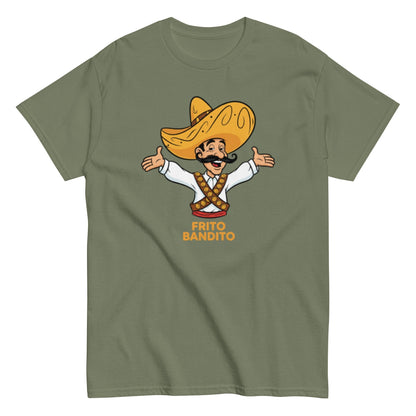 Military Green| Unisex | Frito Bandito T-Shirt | Retro Pop Culture Throwback Tee
