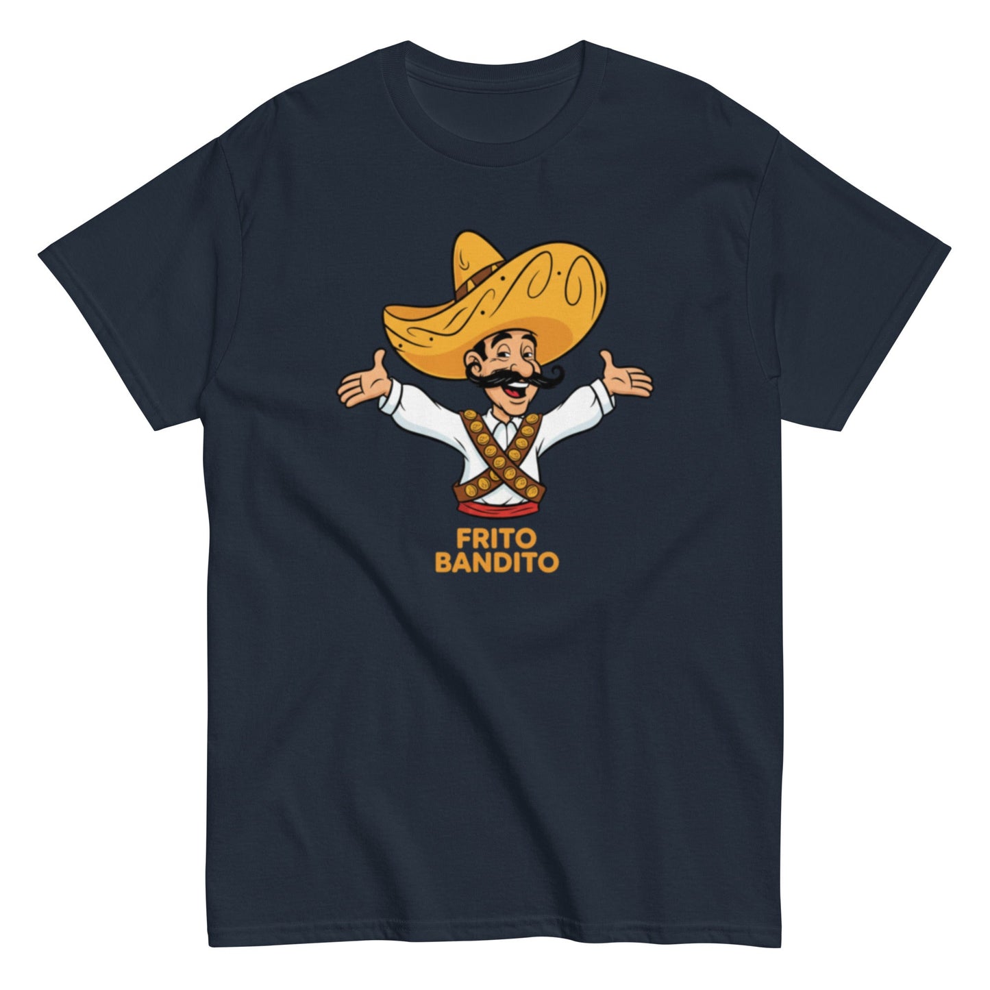 Navy | Unisex | Frito Bandito T-Shirt | Retro Pop Culture Throwback Tee