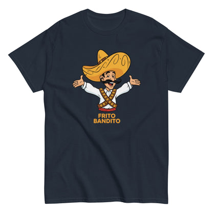 Navy | Unisex | Frito Bandito T-Shirt | Retro Pop Culture Throwback Tee