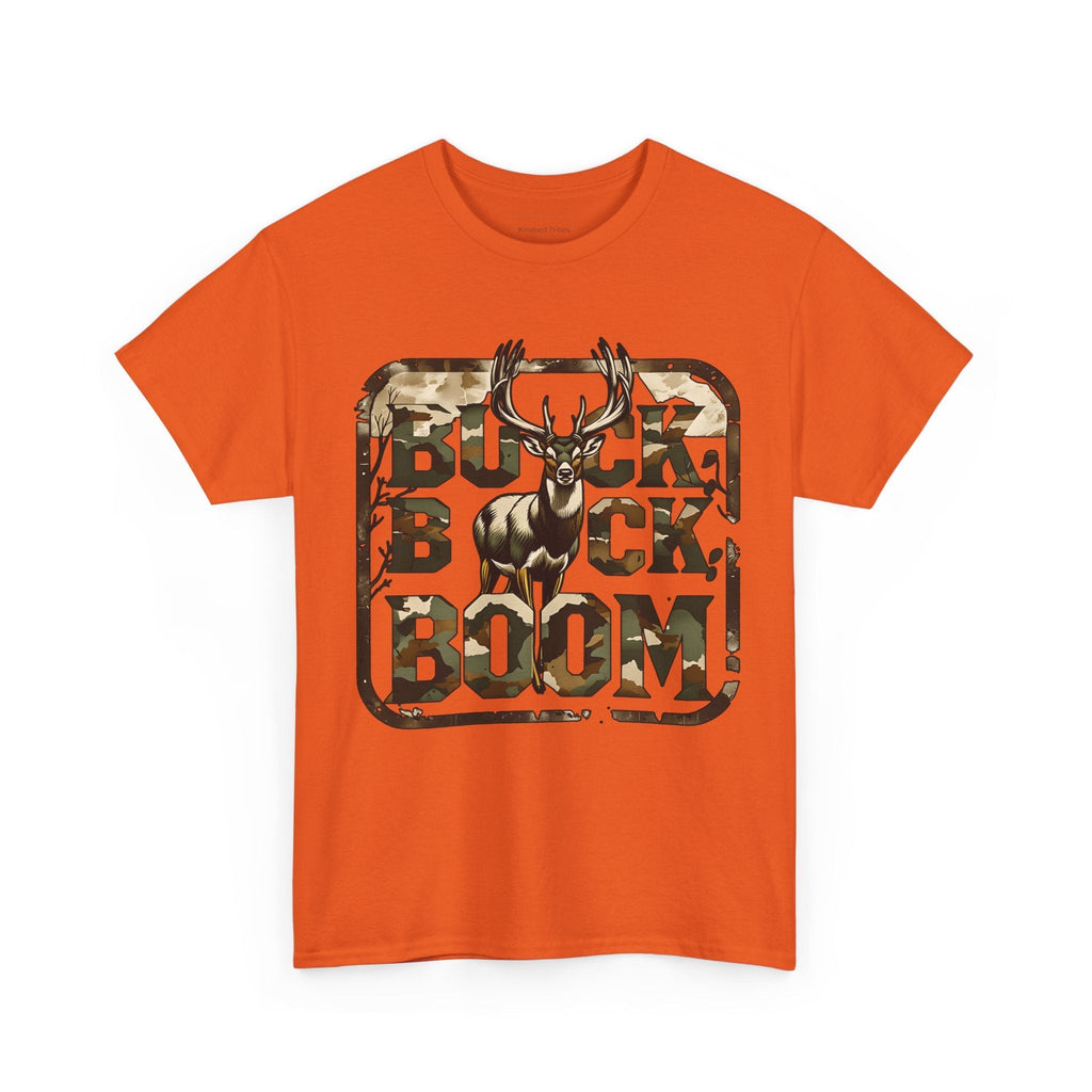 Orange | Unisex | Buck Buck Boom! Camo Deer Hunting T-Shirt