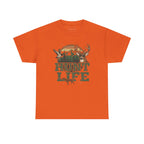 Orange | Unisex | Hunt Life T-Shirt — Rustic Deer, Duck & Hunting Graphic Tee | Gift for Hunters