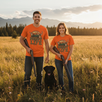 Orange | Unisex | Lifestyle | Hunt Life T-Shirt — Rustic Deer, Duck & Hunting Graphic Tee | Gift for Hunters