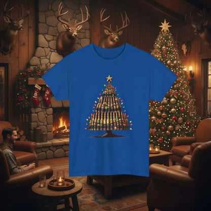 Royal Blue | Unisex | Bullet Christmas Tree T-Shirt | Hunting & Holiday Humor Tee