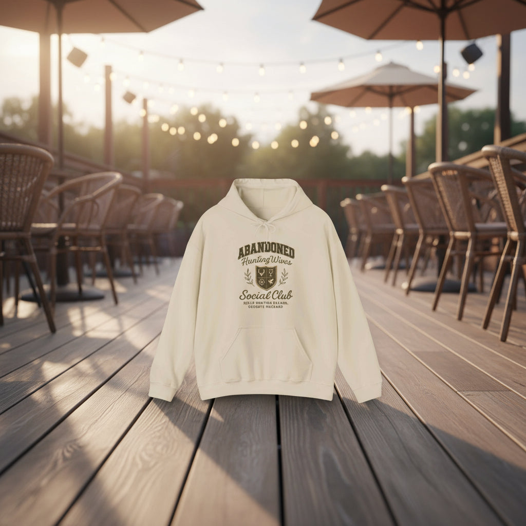 Sand | Unisex | Abandoned Hunting Wives Social Club Hoodie | The Official Hunting Wives Uniform