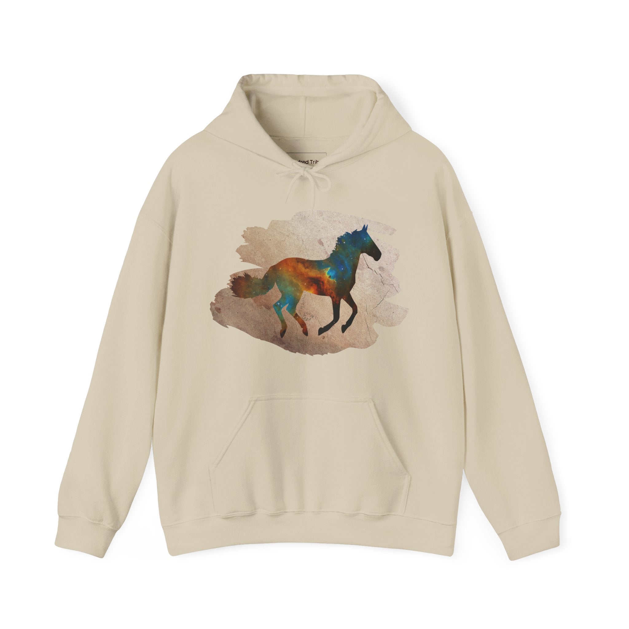 Sand | Unisex | Celestial Horse Hoodie - Horse Painted with the Celestial Skies