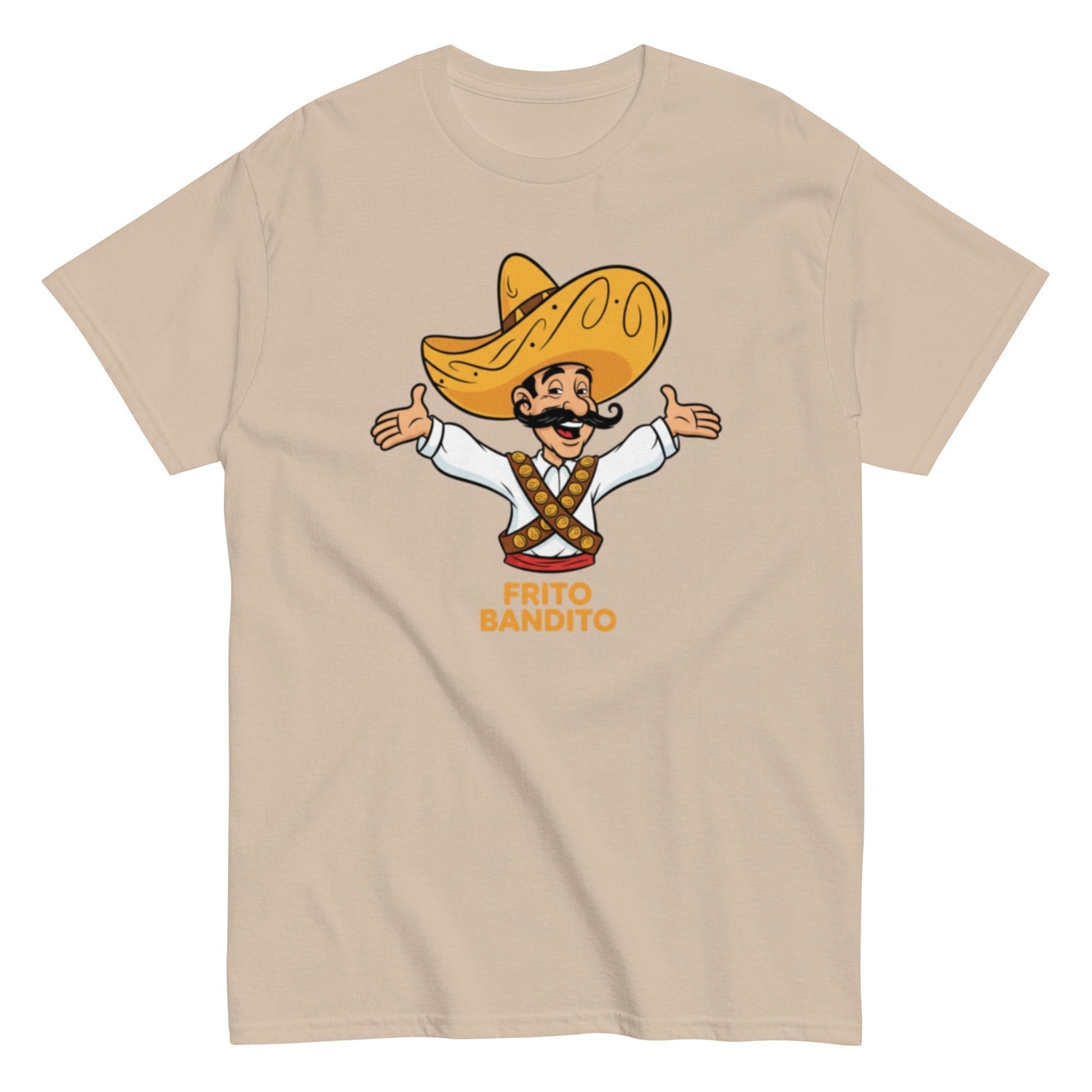 Sand | Unisex | Frito Bandito T-Shirt | Retro Pop Culture Throwback Tee