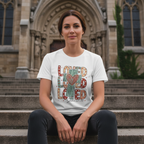 Loved Cross Heart T-Shirt — John 3:16 Christian Faith Tee