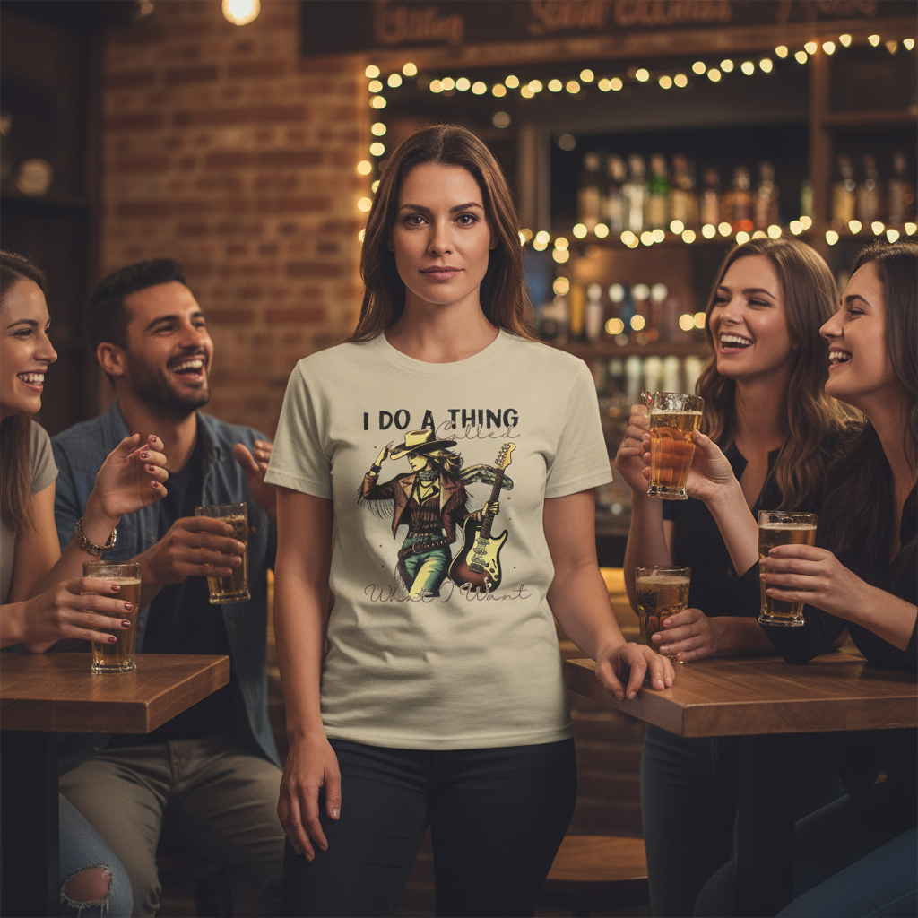 Sand - I Do A Thing Called What I Want | Vintage Cowgirl T-Shirt